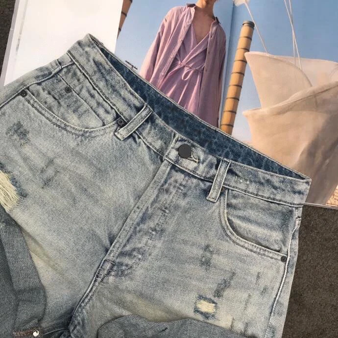 casual 2021 summer women high quality denim shorts female short pants trouse 3 color ddxgz2 5.12