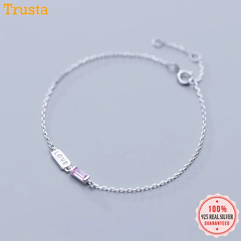 Женский браслет из серебра 925 пробы с фианитами|Гибкие и жесткие браслеты| |