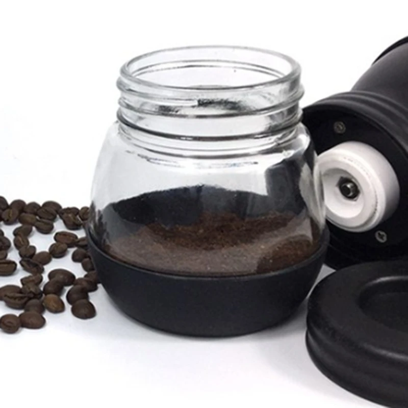 

Coffee Grinder Portable Hand with Adjustable Set Conical Ceramic Burr Grinder Stainless Steel Coffee Mill for Espresso