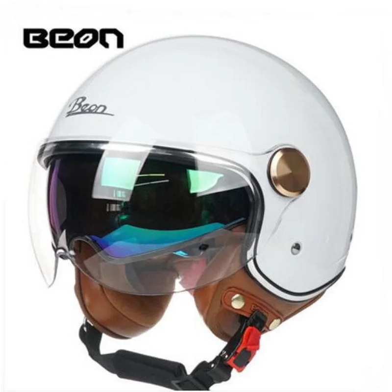 БЕОН Электрический мотоциклетный шлем открытого типа с цветными линзами "Яркое дерево" для женщин и мужчин, аксессуары для мотокросса и скутера М Л XL