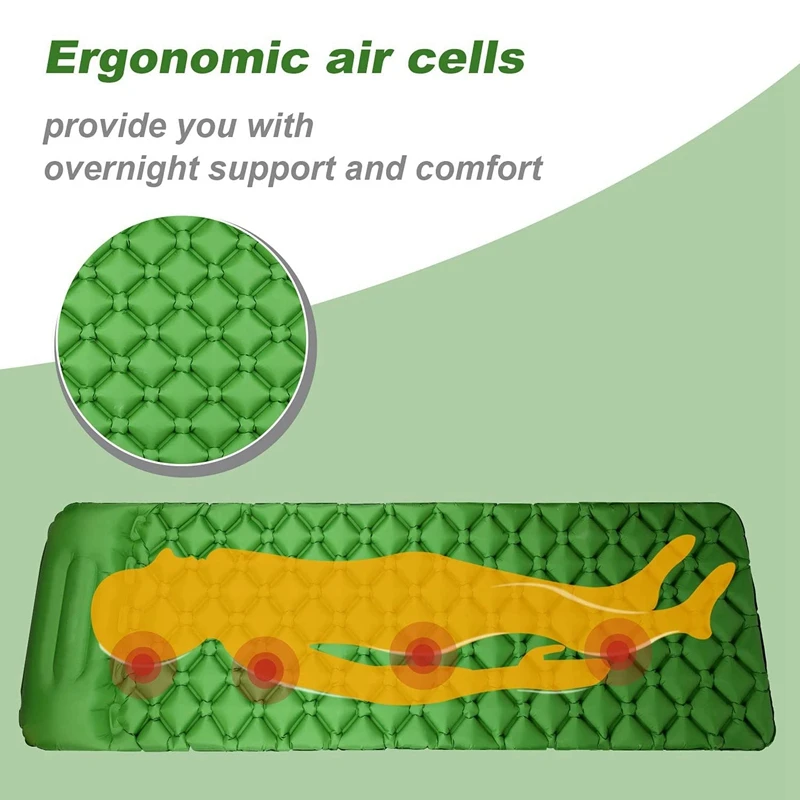 Preço Única Almofada De Acampamento Com Almofada De Ar Compacto Leve Leve Colchão De Ar Portátil Para A Barraca Mochila Caminhadas