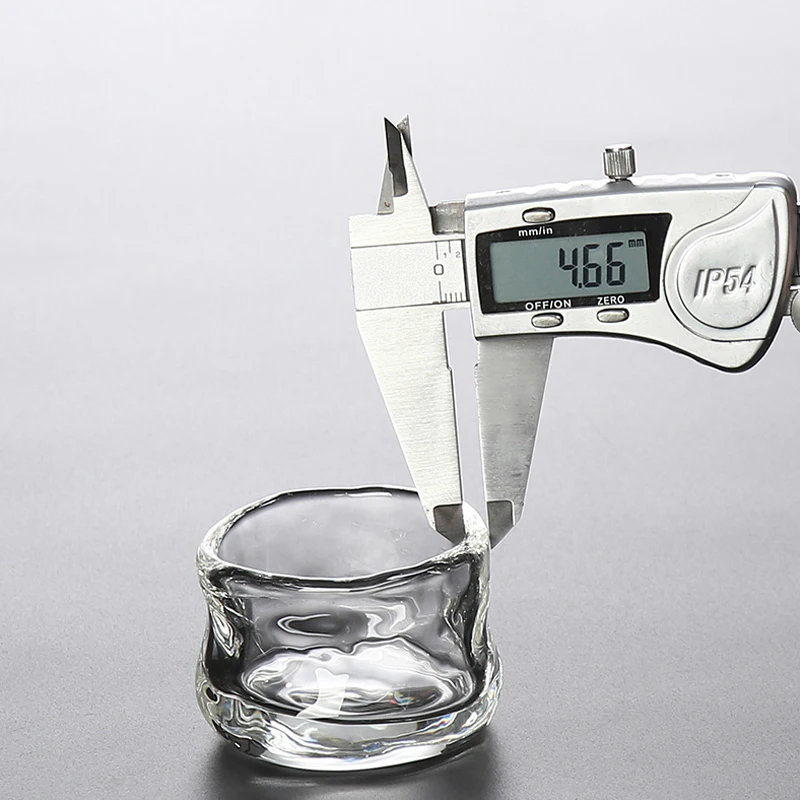 SENDIAN японский стиль утолщенная стеклянная чайная чашка ручной работы прозрачное