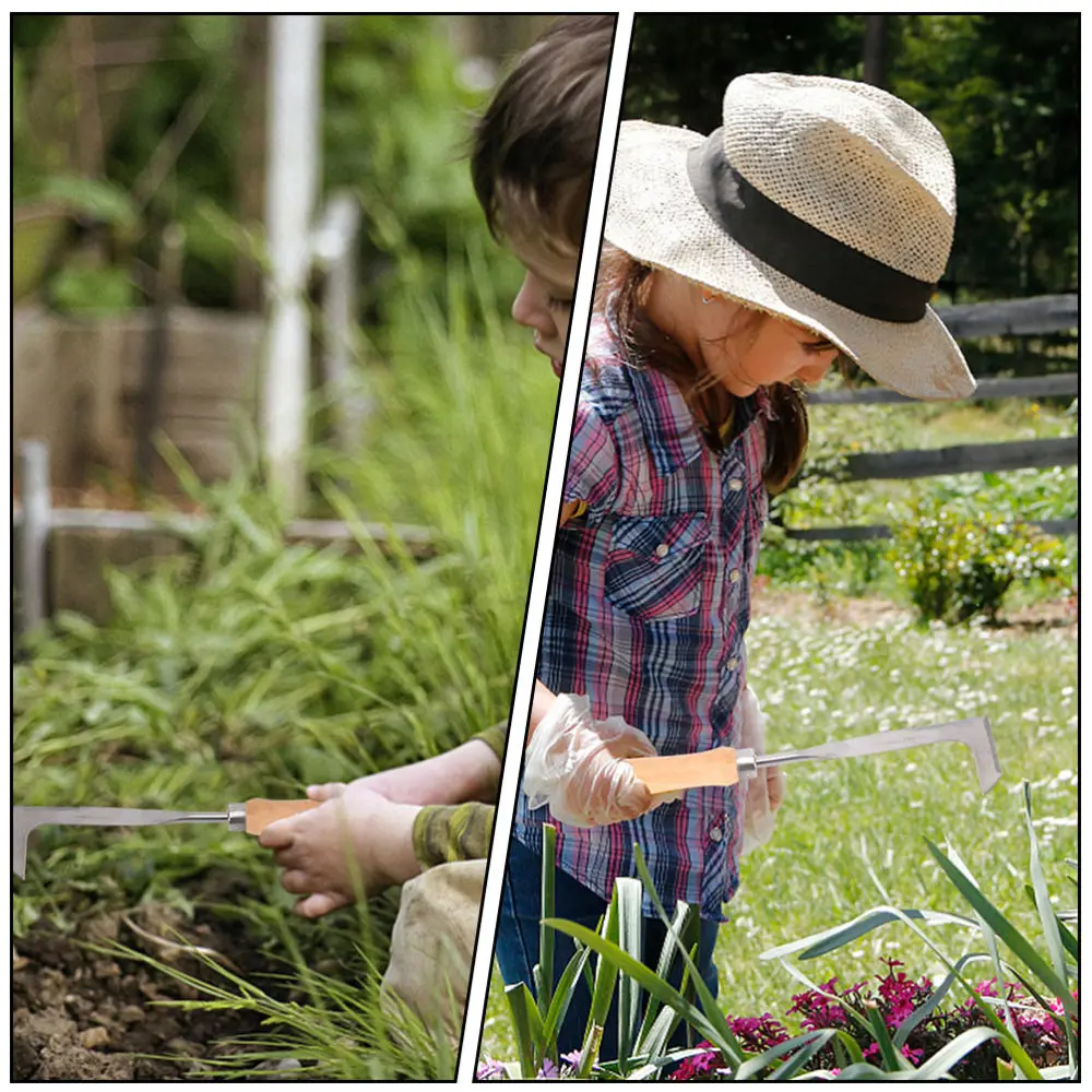 

2pcs Root Remover Mowing Sickle Stainless Steel Manual Weeder for Garden