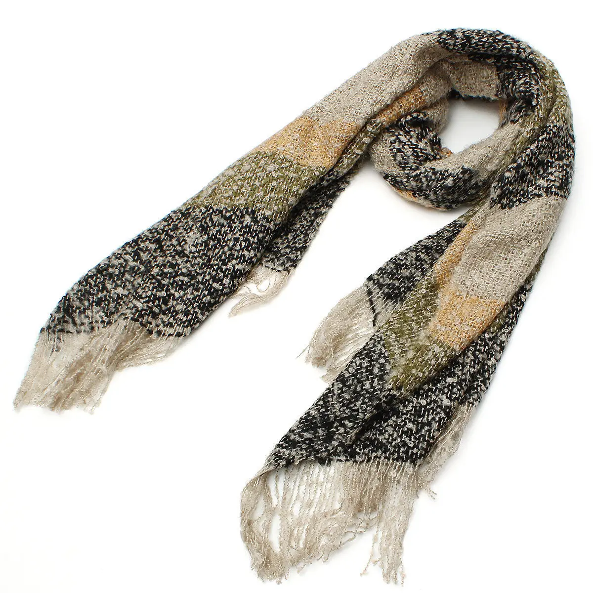 Meihuida модные большие шарфы женские длинные кашемировые зимние полушерстяные