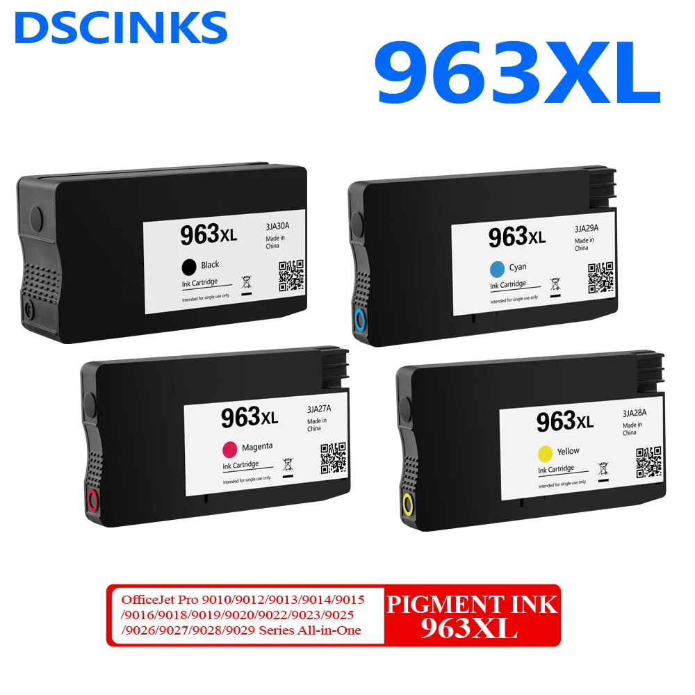 Совместимый чернильный картридж для hp 963XL 963 HP OfficeJet Pro 9010 9012 9013 9014 9015 9016 9018 9019 9020 9022