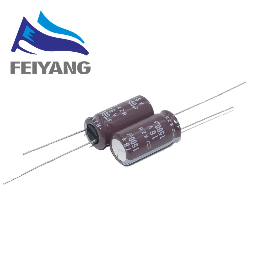 100 шт. nippon NCC 2200 мкФ 1500 мкФ 1000 мкФ 16V 12,5x20 мм низкое сопротивление 16V2200uF 16V1500UF 16V1000UF Алюминий электролитический конденсатор с алюминиевой крышкой