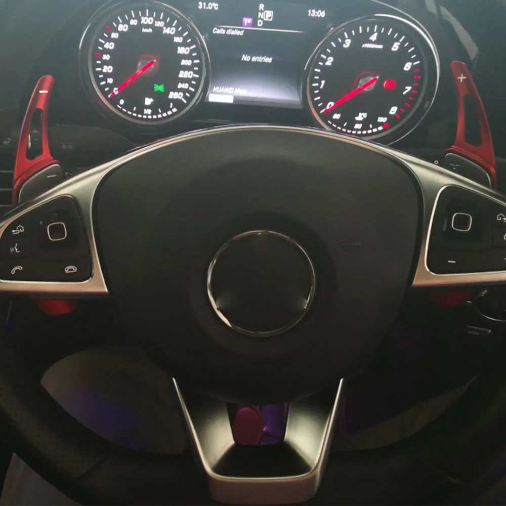 Алюминиевый переключатель рулевого колеса для Benz W176 W205 W212 W222 W246 C117 W218 X156|Рулевые и