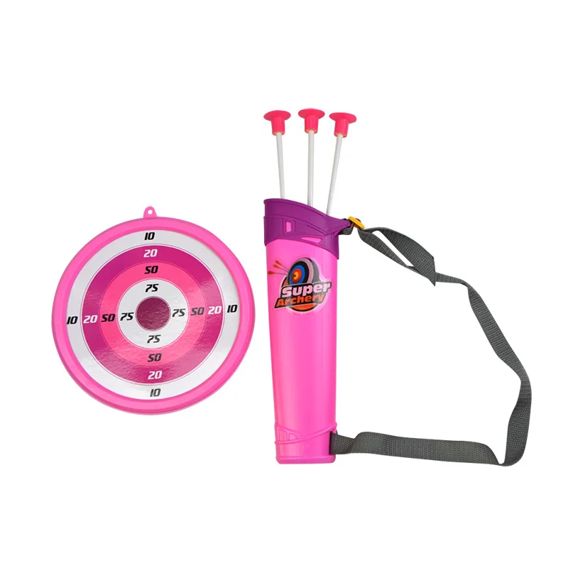 1Set Bow Toy Arrow Set Kids With 3 Suction Arrows Shooting Game Gift Park Fun Toxophily Children Practice Archery |