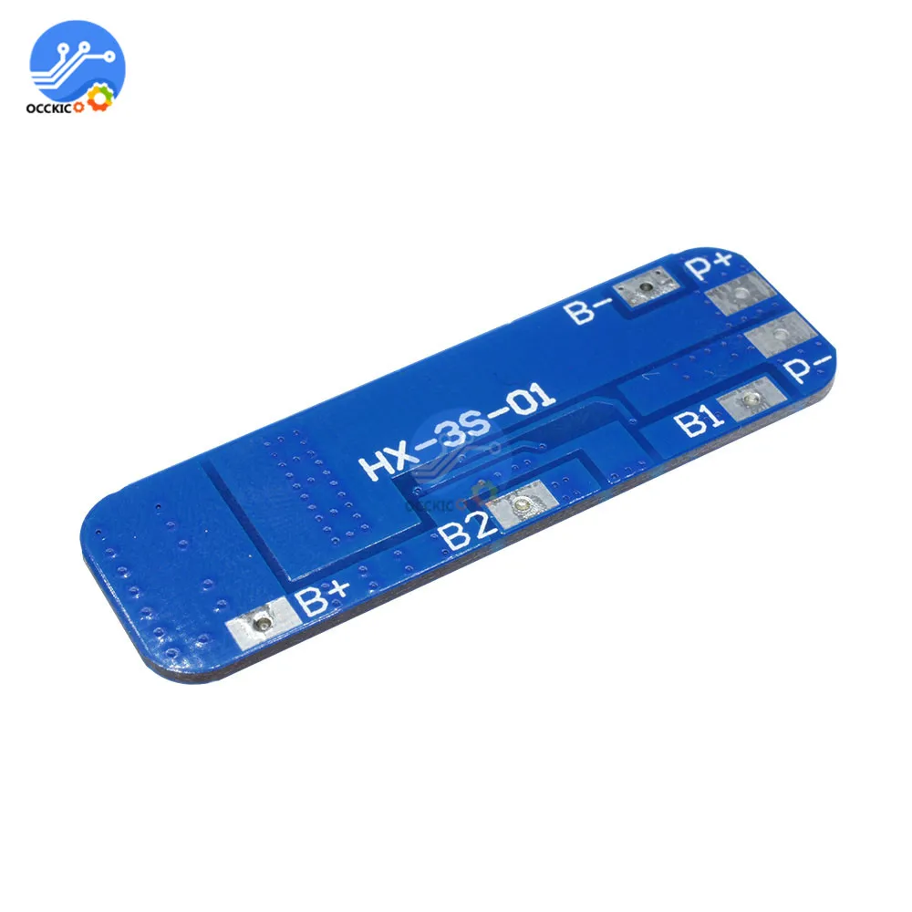 Bms 3S 18650 10A Защитная плата зарядного устройства литий ионной батареи печатная 10 8 В