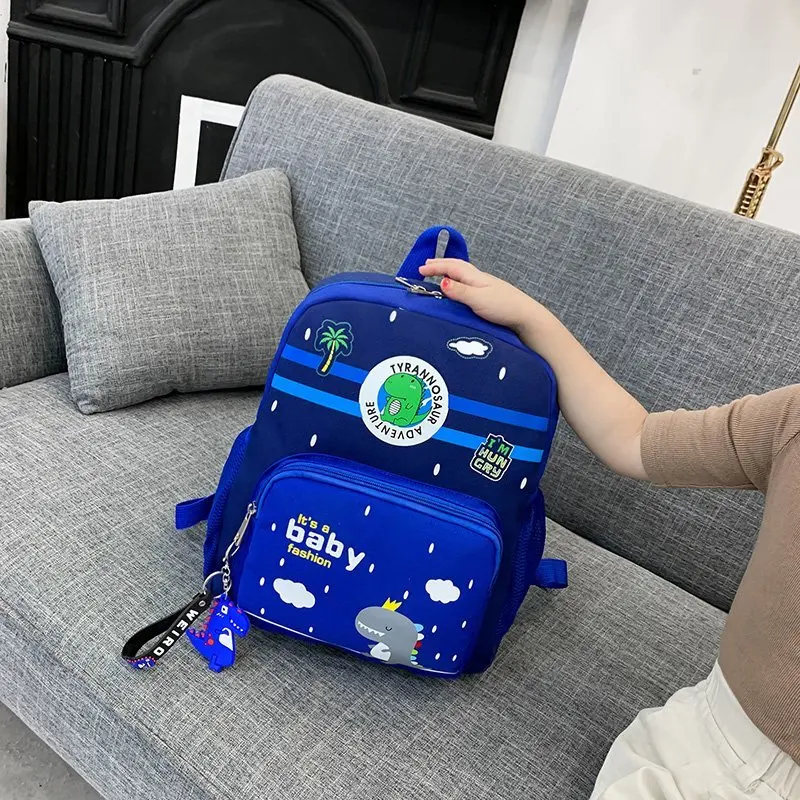 Dinosaur Children's Backpack Multilayer Space Kid Pen Bag Cartoon Waterproof Small School Bag Knapsack for Kids Boys Girls Gifts