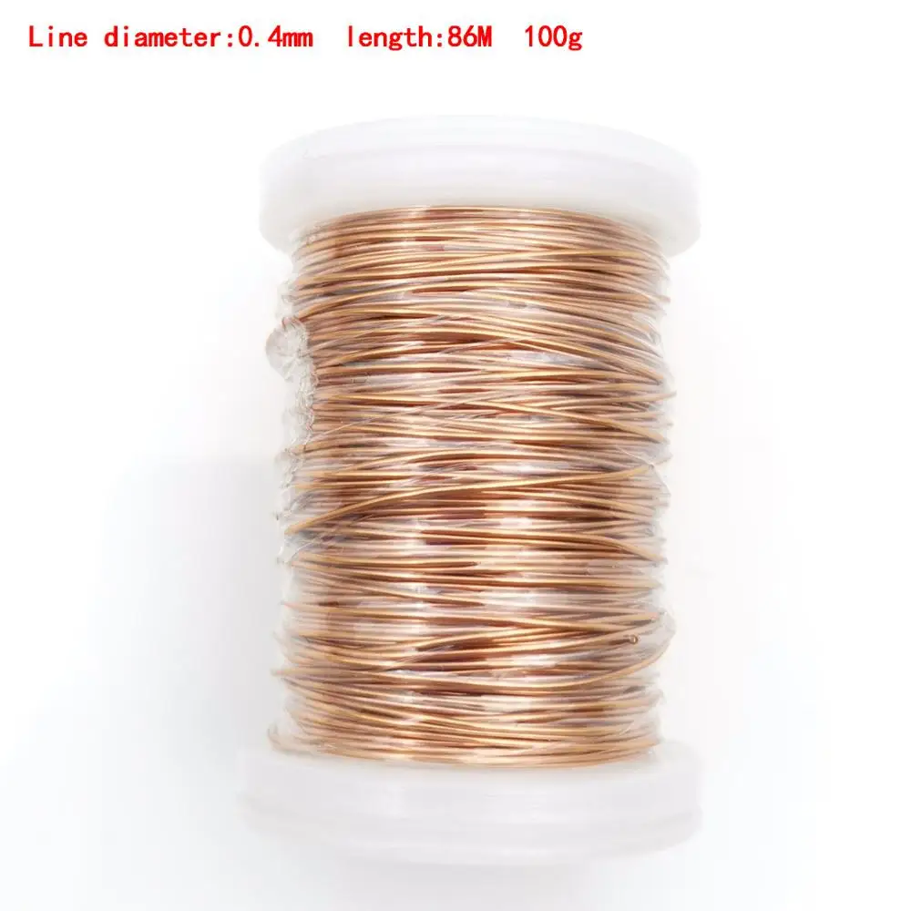 0.4mm 100g 0.13mm 0.25mm 0.51mm 1mm 1.25mmQA Enameled Copper Wire Magnetic Wire For Inductance Coil Relay Electric Meter Coil Winding - Цвет: 0.4mm 100g