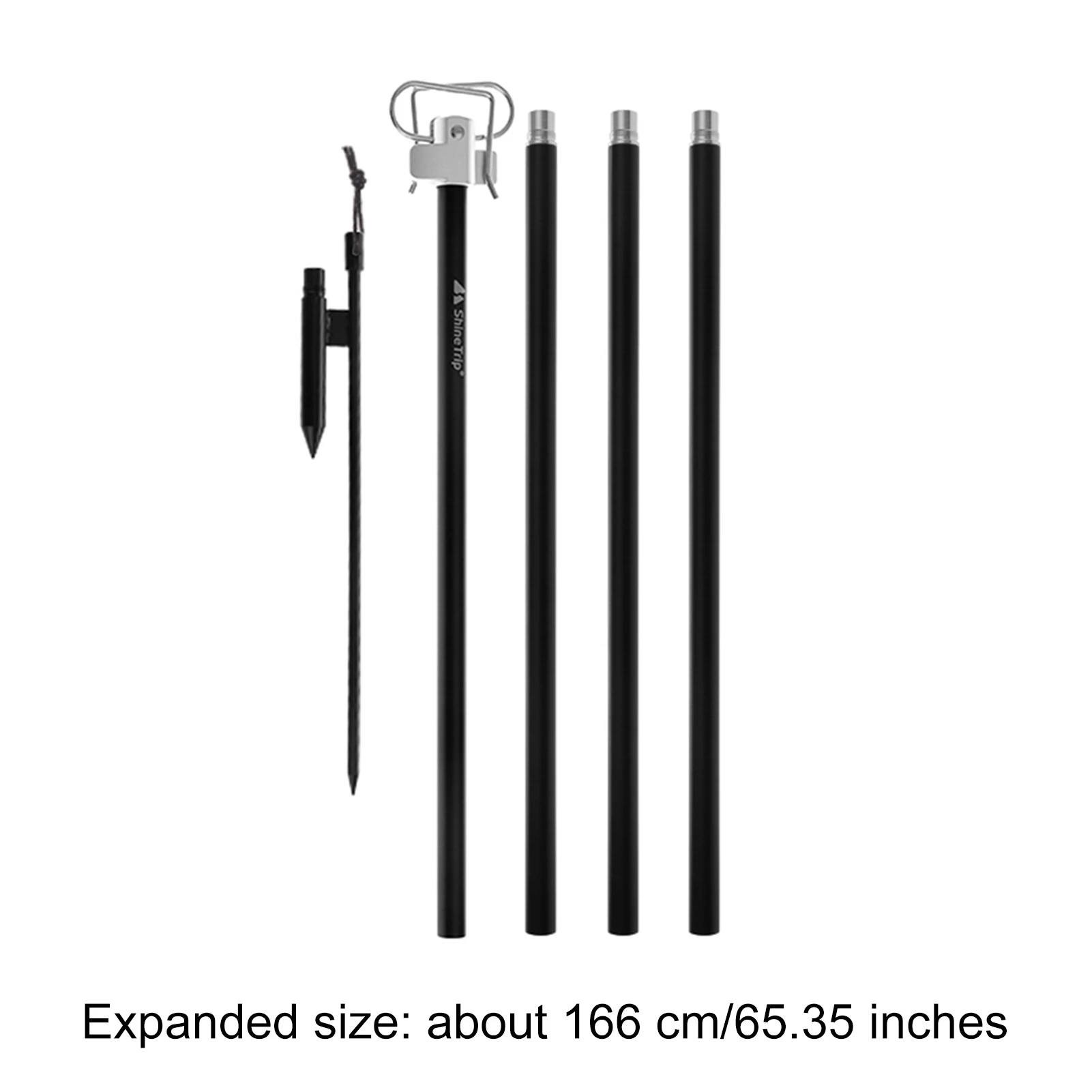 

Outdoor Folding Lamp Hook Multifunctional Portable Stand Pole Multifunction Folding Easy And Convenient Lamp Holder