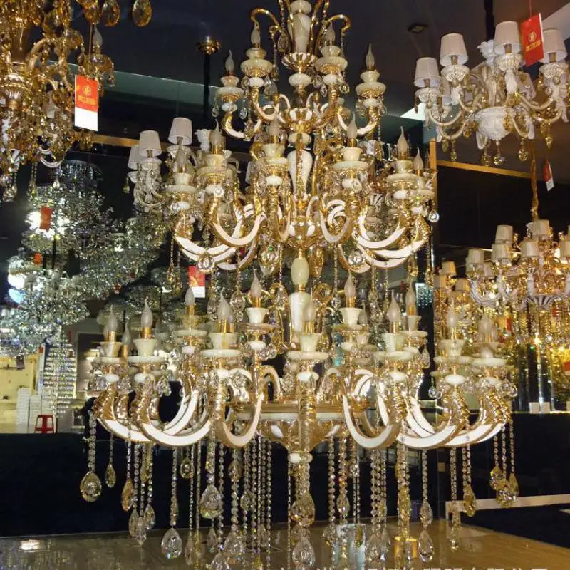 Освещение стадиона больших проектов хрустальная люстра для отеля светильник из