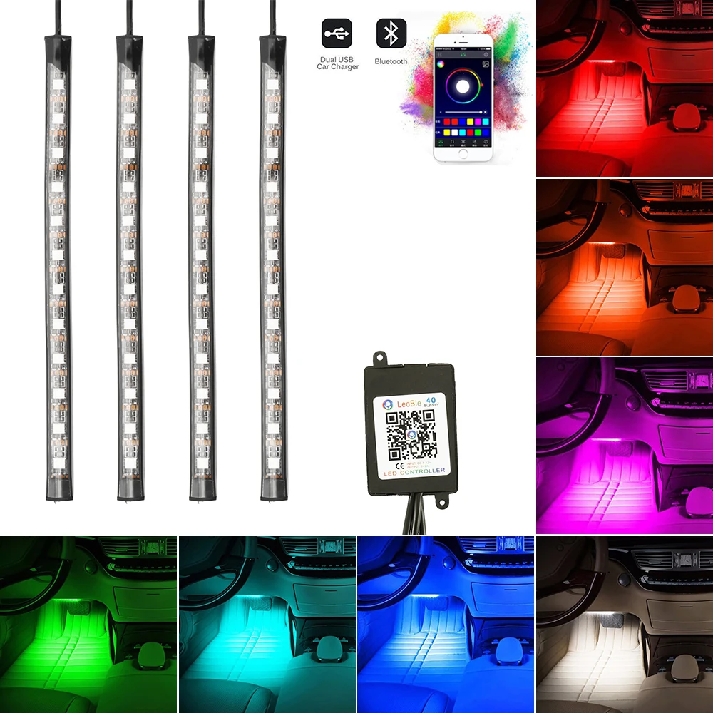 

Colorful Light Bar Lights Bluetooth Waterproof LED Light Bar Neon Party Car Decoration Light