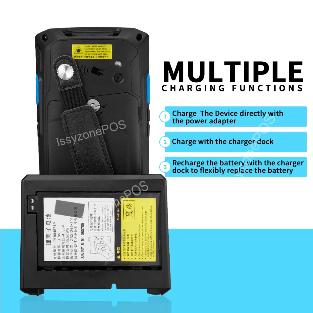IssyzonePOS портативный КПК Android 8,1 прочный pos-терминал 1D 2D сканер штрих-кода Wi-Fi 4G Bluetooth gps PDA считыватель штрих-кодов