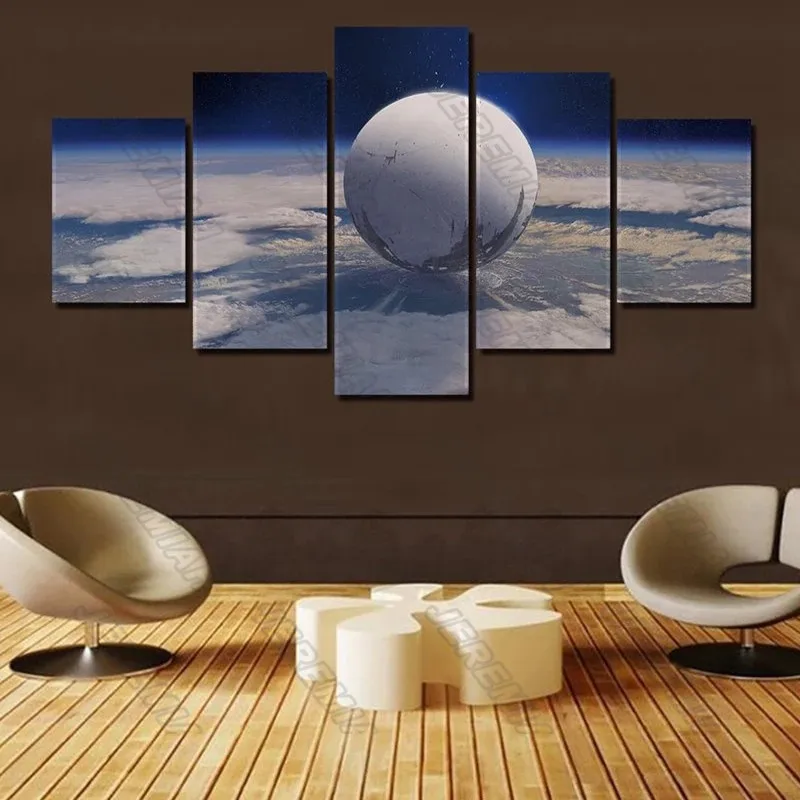 

Landscape Painting Waterproof Ink 5Pcs Frameless Canvas Painting Nordic Poster Printing Art Picture Modern Living Room Decorati