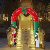 new 2 4m inflatable arch santa claus snowman christmas outdoors ornaments xmas new year party home shop yard garden decoration