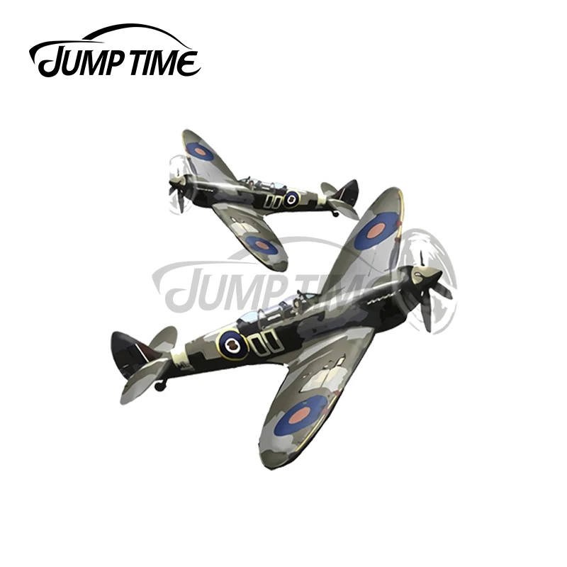 JumpTime 13 x 4cm For The Spitfire WW2 Aircraft VAN Bumper Window Car Stickers Waterproof Personality Deal Anime Vinyl Car Wrap
