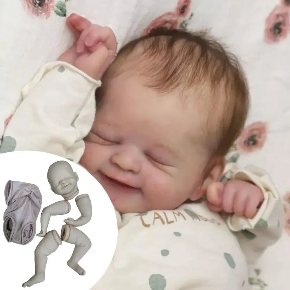 

21 Inch Popular Sweet Face Rebirth Doll Set Newborn Girl Baby Lifelike Real Soft Handmade Art Handmade Doll