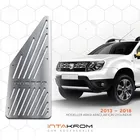 Для Dacia Duster хромированная педаль для ног OEM 2013 - 2018 автомобильные аксессуары нержавеющие автомобильные инструменты наклейки серебро