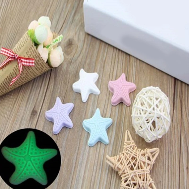 

5pcs/pack Silicone Handle Door Lock After The Protection Pad Wall Stickers Creative Wall Thickening Mute Cute Starfish Shape