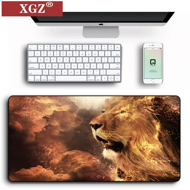 Коврик для мыши XGZ Lion 90x40 см ноутбука компьютера блокировки игровой коврик