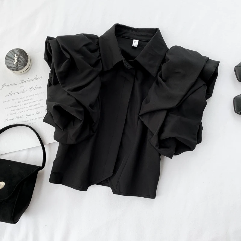 Высокое качество новинка 2020 модные дизайнерские топы для подиума женская блузка