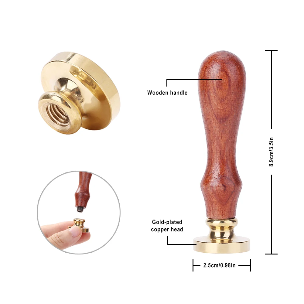 

1pcs Wax Seal Stamp Retro Antique Sealing Wax Scrapbooking Stamps HEAD Wedding Decorative Metal Handle HEART