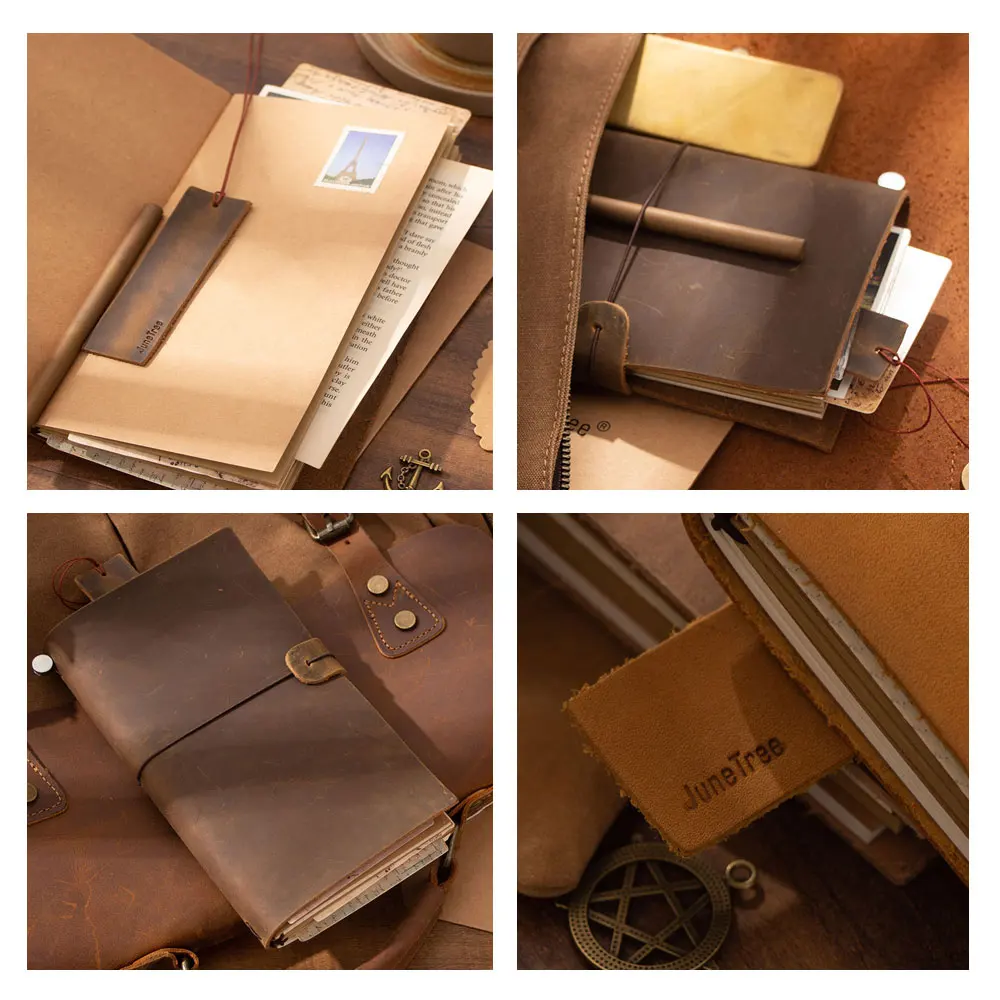 Дорожный блокнот из натуральной кожи для путешествий дневник tsmip канцелярские