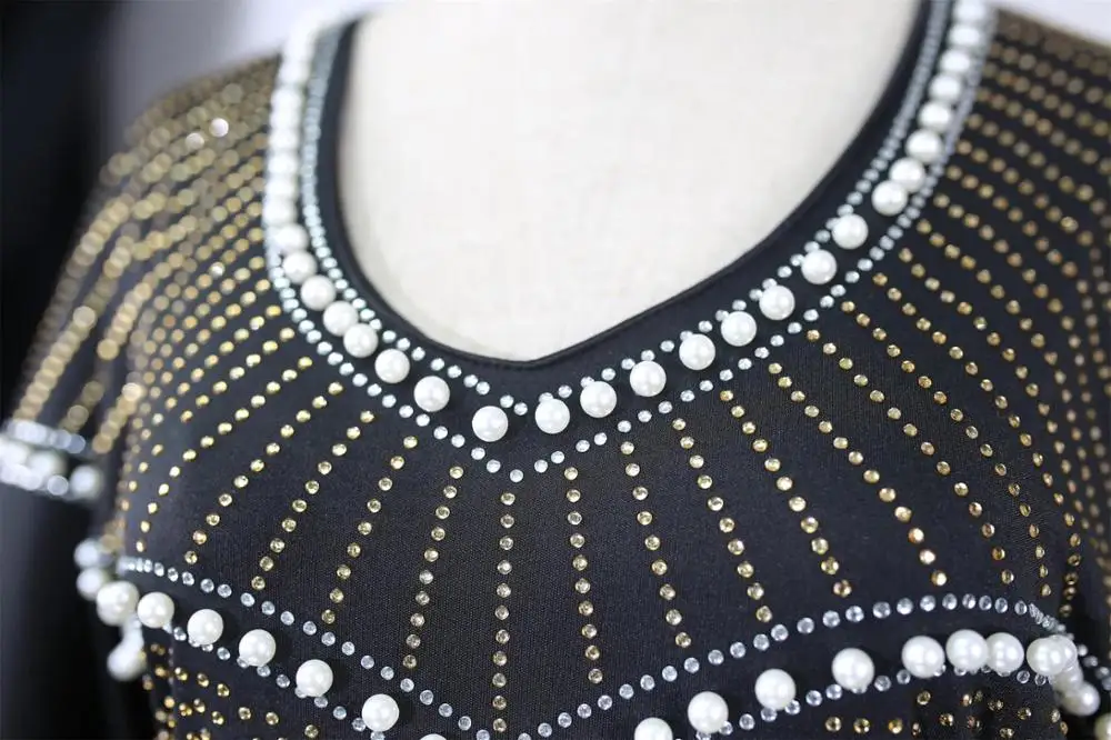 

New African dresses for women fashion sexy V-neck Ruffle sleeve Slim evening dresses for lady