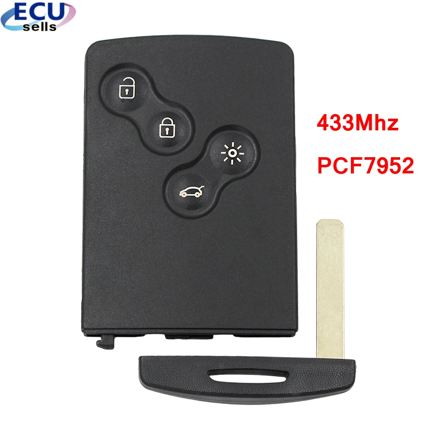 Новый высококачественный пульт дистанционного управления с 4 кнопками 433 МГц PCF7952