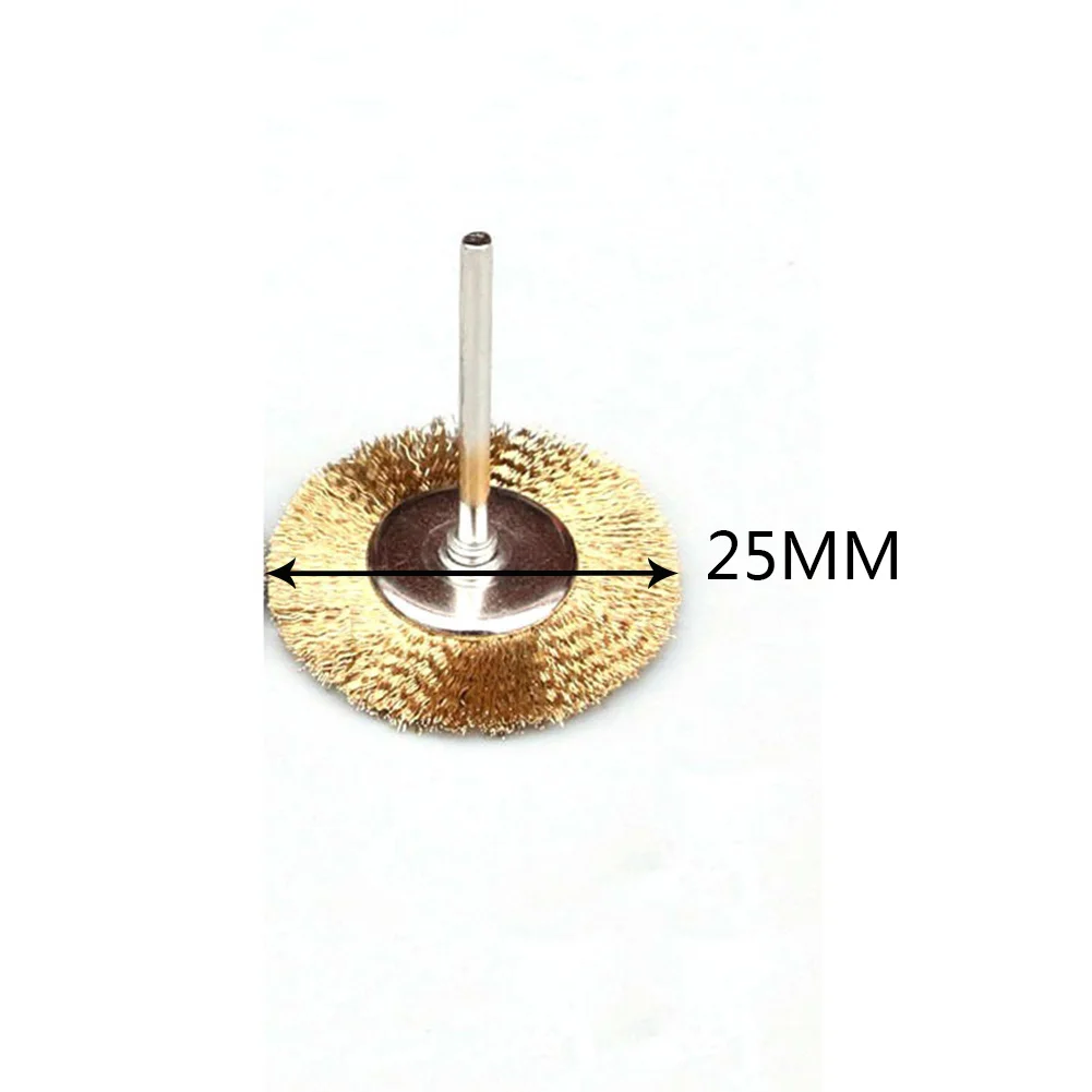 10 шт 25 мм Медь щетки колеса провода набор для роторный инструмент Die шлифовки