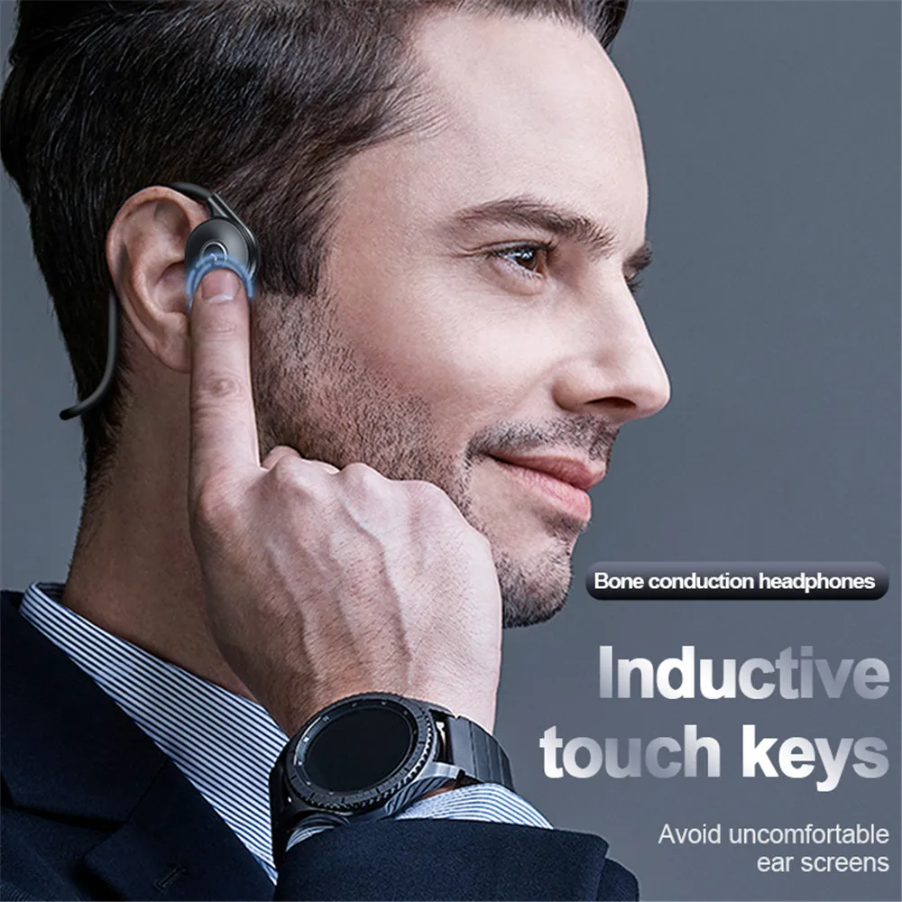Беспроводные наушники Kebidu V5.0 Bluetooth стерео с костной проводимостью Спортивная