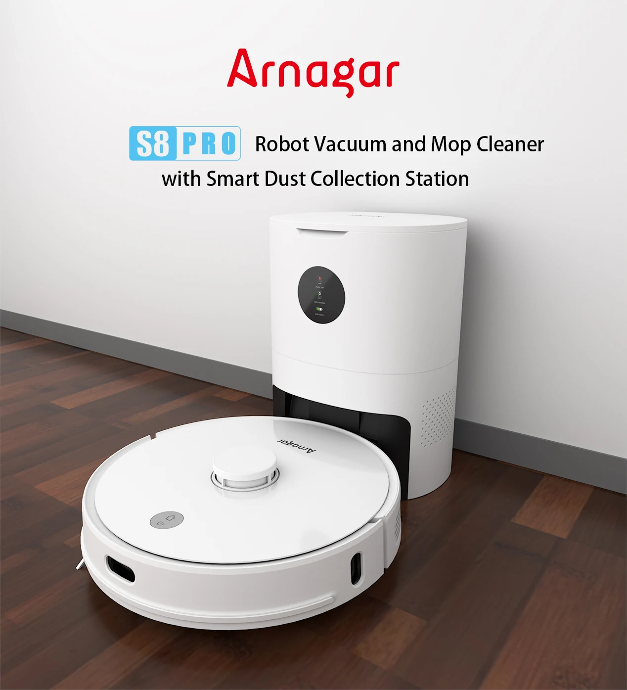 Робот пылесос Arnagar S8 Pro умная бытовая техника автоматическая сборка пыли Fernbedienung