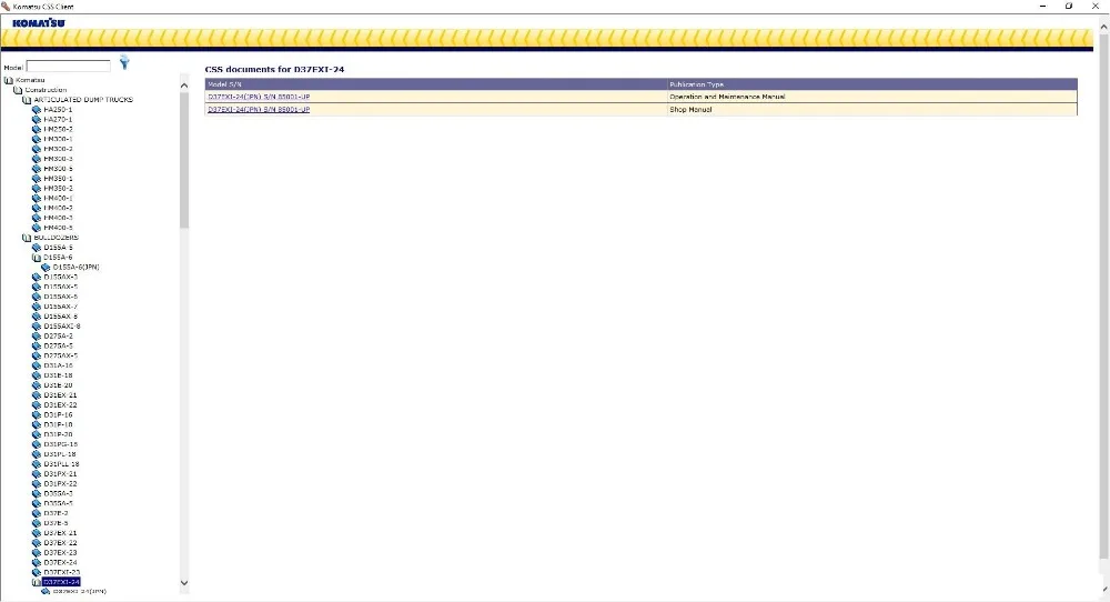 Полный набор для KOMATSU CSS 2018 | Диагностические инструменты