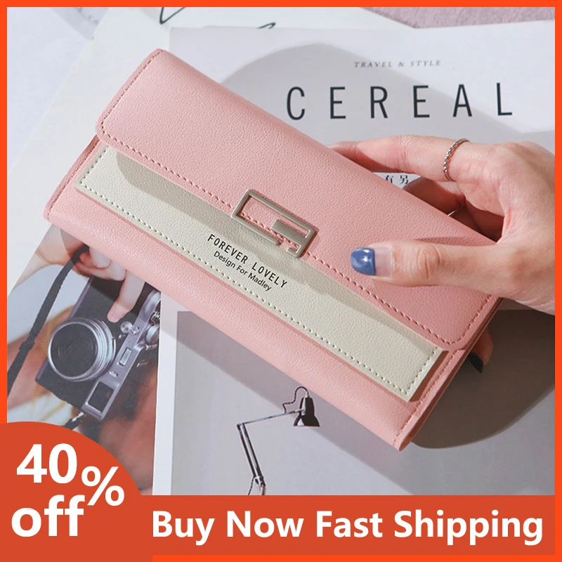 

New Women Luxury brand long wallet cell phone bag female leather Coin Purse Bank Card Holder Women's Clutch bag