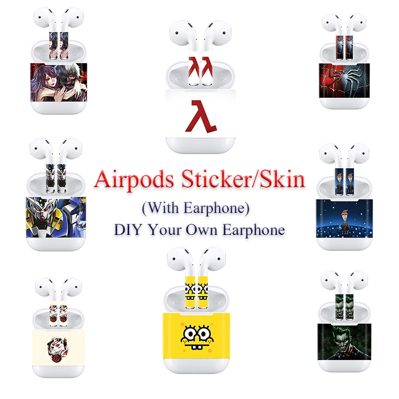 Виниловая наклейка для Apple Air Pods защитная обложка кожи устойчивая к царапинам