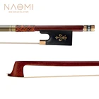 NAOMI 44 мастер-бант для скрипки пернамбуко восьмиугольная ручка из змеиной кожи настоящий монгольский конский волос черное дерево лягушка хорошо Балансирующий лук