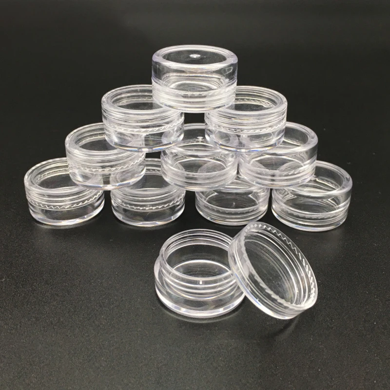 

Portable Cosmetic Jar 5g Small Empty Cosmetic Jar Pots Refillable Bottles Plastic Eyeshadow Makeup Face Cream Container
