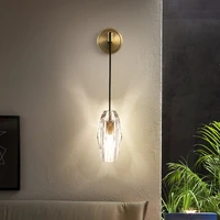 fkl modern copper wall lamp bedroom bedside lamp small chandelier light luxury personality garden villa wall lamp
