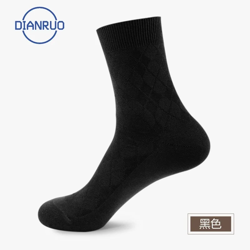 Удобные мужские носки DIANRUO до щиколотки однотонные сетчатые высококачественные