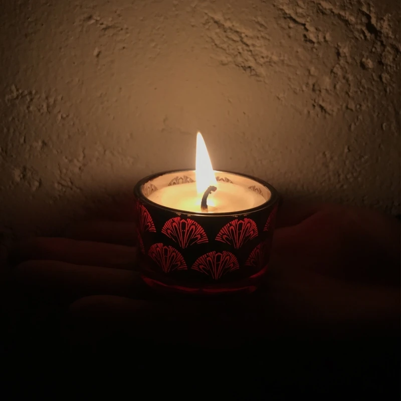 Ароматизированная подсвечник соевый восковая чашка с покрытием без воска