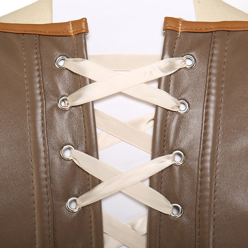 Женские бюстье и корсеты на шнуровке корсет косточках топы в стиле стимпанк