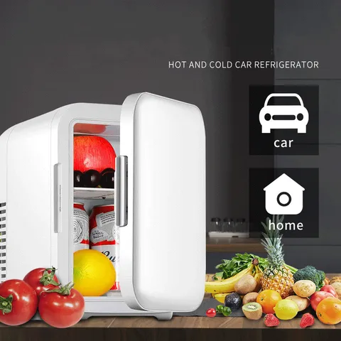 Автомобильный мини-холодильник для дома, 5л мини-холодильник для общежития, однодверный мини-холодильник для красоты