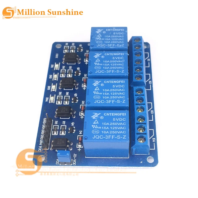 4 Канальный Релейный Модуль 1 шт./лот 5 В щит для Arduino ARM PIC AVR DSP Electronic Relay.4 road В|shield for