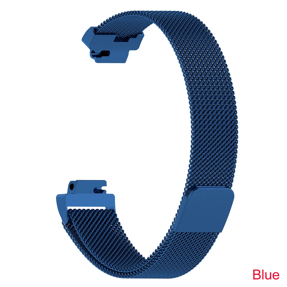 Синий Essidi Миланский ремешок для Fitbit inspire HR умный Браслет магнитный ремешок из нержавеющей стали застежка для Fitbit inspire - Цвет: Синий