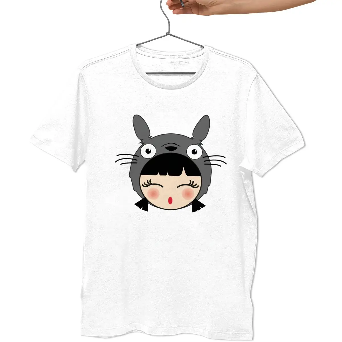 Тоторо футболка с изображением 100 процентный хлопок Пляжная забавные мужские XXX