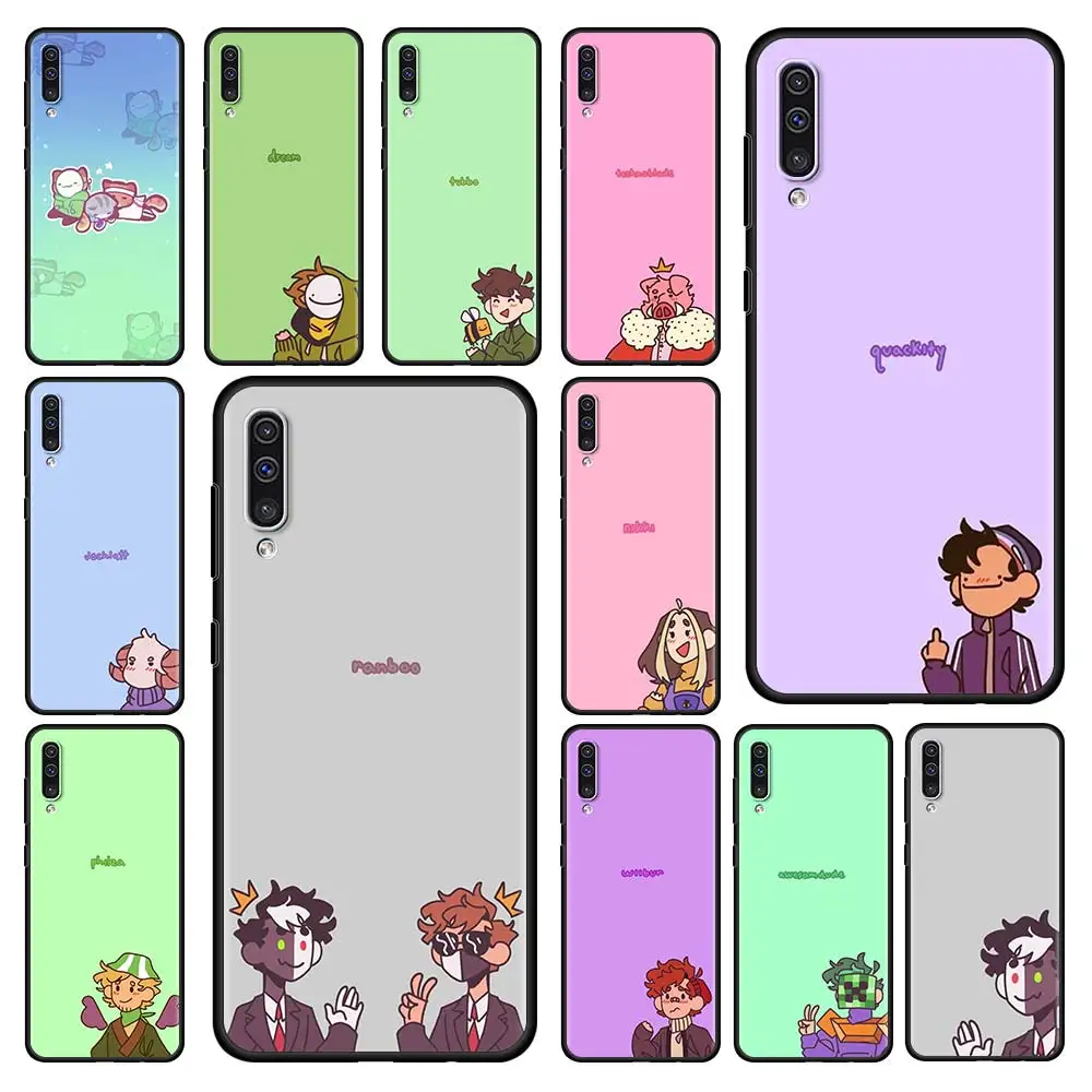 

Dream Smp Case for Samsung A90 5G A50 A30 A10 A10e A10s A40 A20e A20s A30s A50s A60 A70 A70s A80 A20 Black Soft Couqe