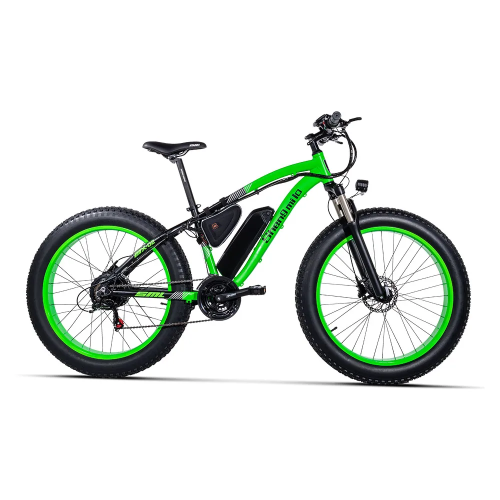 green X-Front Электрический велосипед BAFANG 500 Вт 48В 17ач мотор гидравлический тормоз 26*4,0 Толстая шина пляжный Электрический велосипед Снежный горный велосипед - Цвет: green