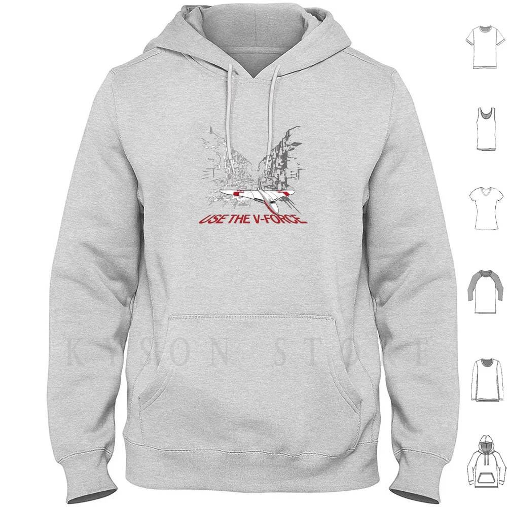 Используйте толстовки V-Force с длинным рукавом вулкан бомбардировщик Avro Раф